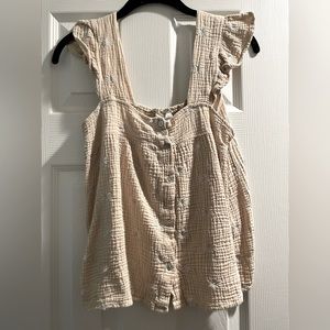 Flutter sleeve babydoll top